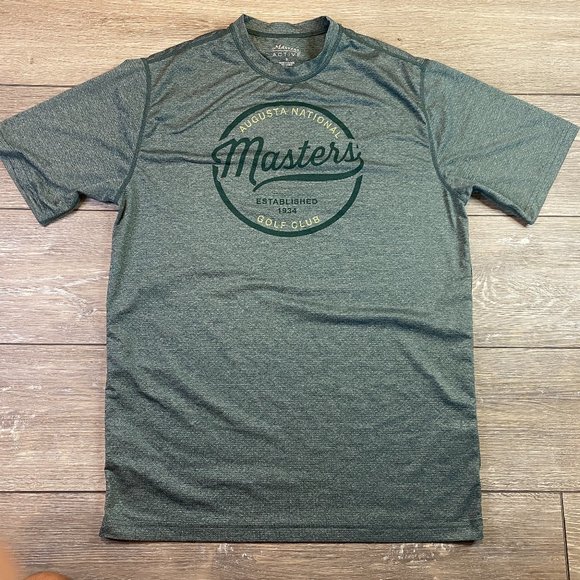 Masters Tech Active Green Shirt Augusta National T-Shirt Small S Performance - Picture 1 of 5